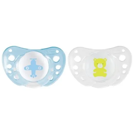 CHICCO SUCCHIETTO AIR BOY SILICONE 0-6MESI 2PZ