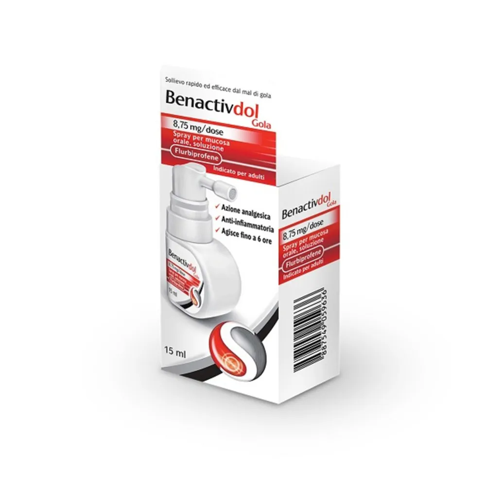 Benactivdol Gola Spray 15 ml 8,75 mg