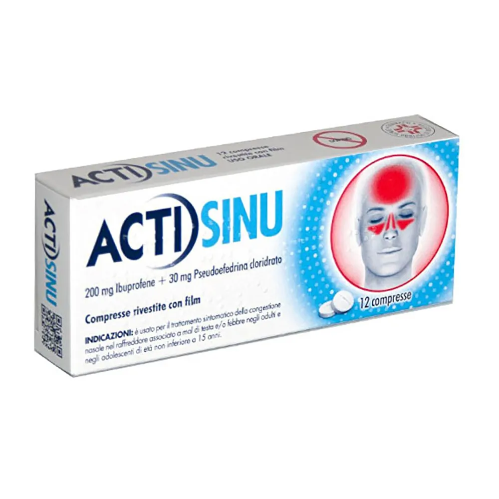 Actisinu 12 compresse 200 mg + 30 mg