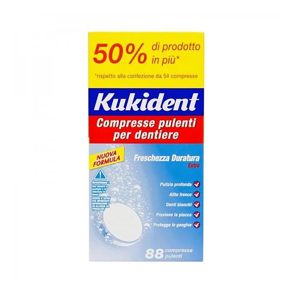 Kukident Cleanser Freschezza 88 Compresse