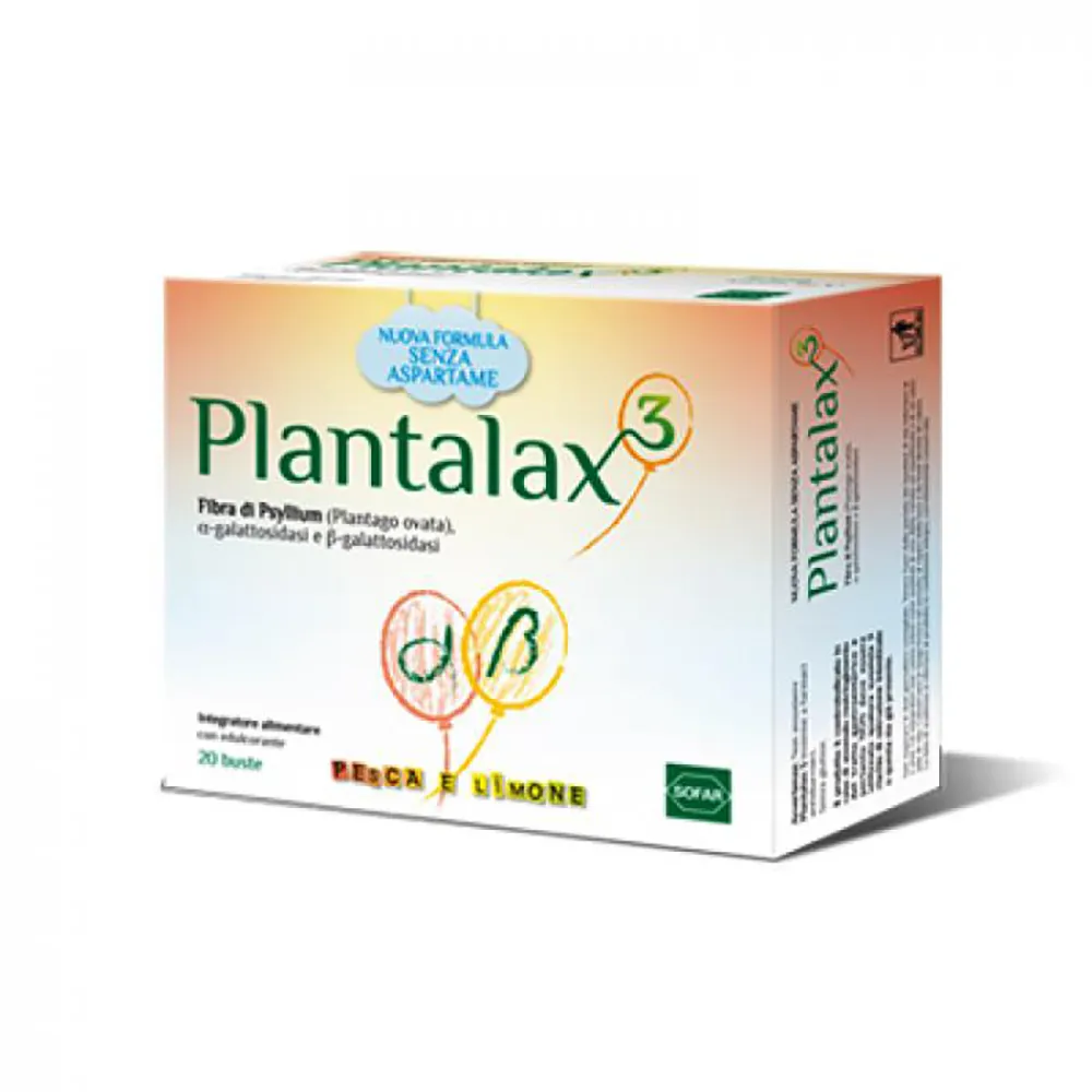 Plantalax 3 pesca limone 20 bustine