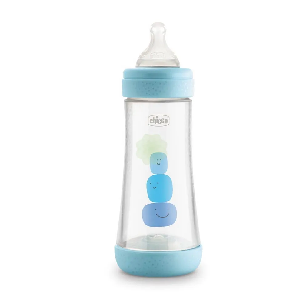Chicco Biberon Perfect5 Boy in Silicone 2 Fori 240ml