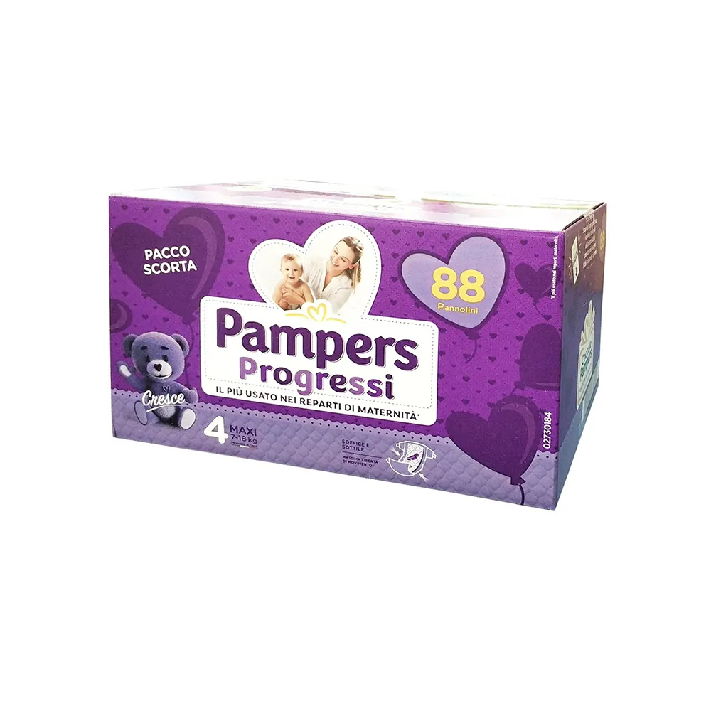 Pampers Quadri Progressi Maxi 88 pezzi