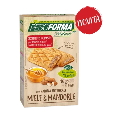 PESOFORMA BISCOTTI INTEGRALE MIELE 16PZ