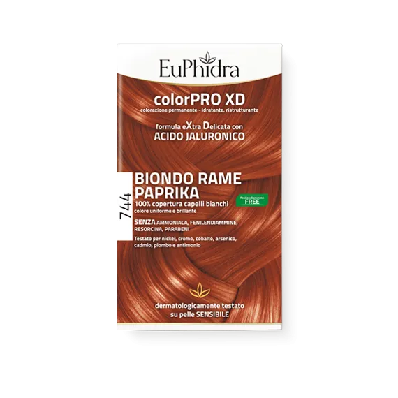 EUPHIDRA COLORPRO XD744 BIONDO RAME PAPRIKA