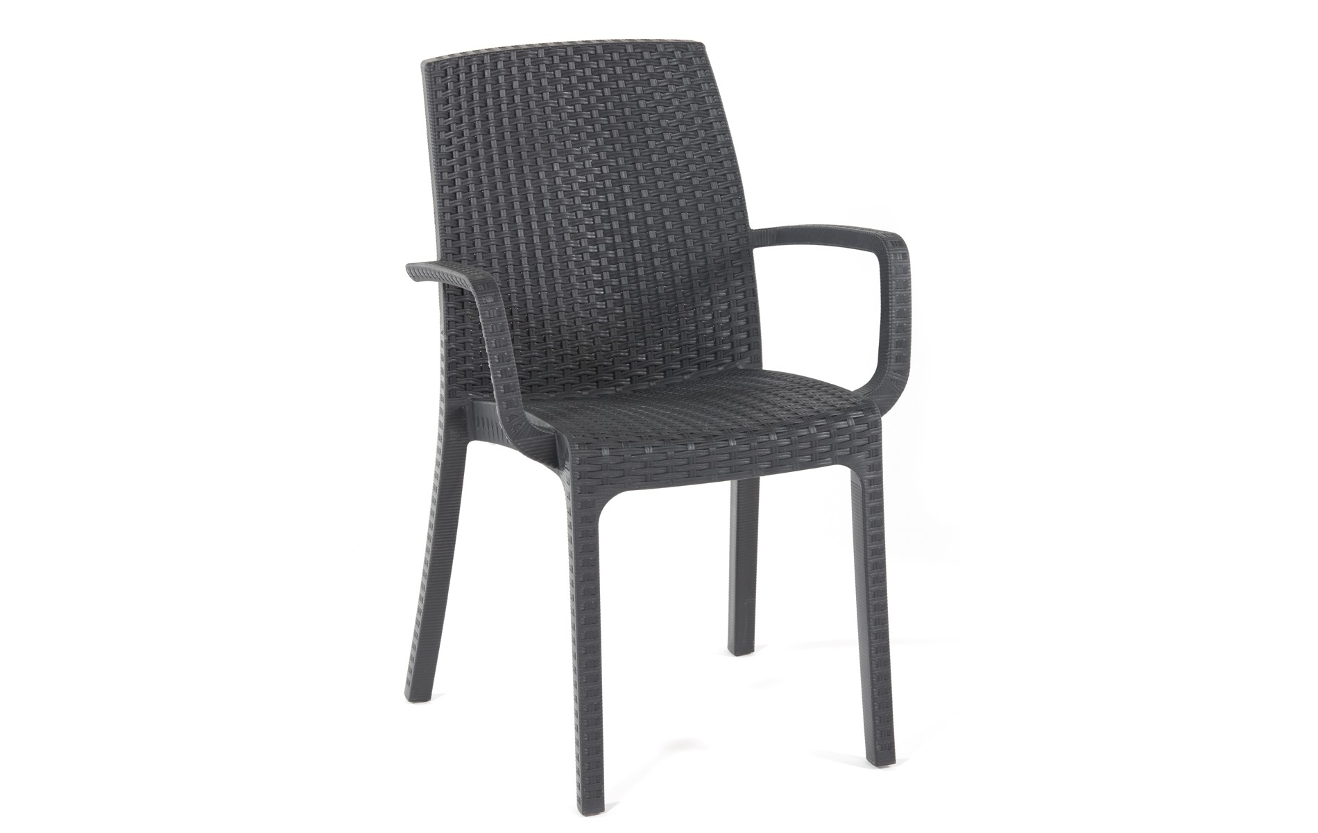 Sedia ecorattan Antracite Indiana Bica