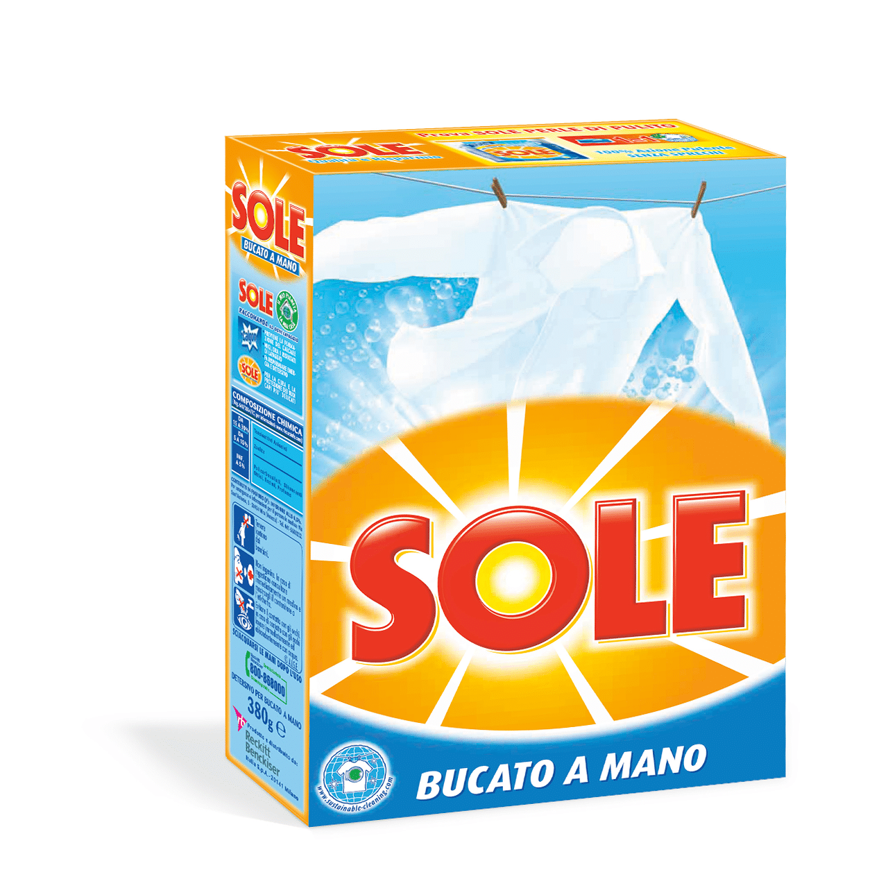 Sole Bucato a Mano in Polvere 380 gr