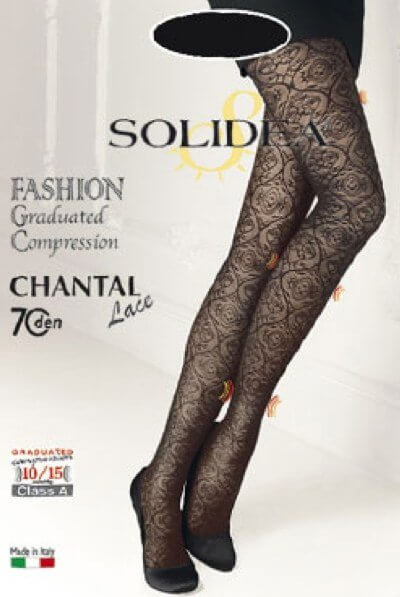 Collant a compressione graduata 10/15 mm/hg 70 denari solidea chantal - immagine 3