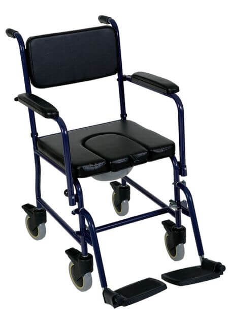 Sedia comoda con ruote, pedane e vaschetta wc Termigea se-3