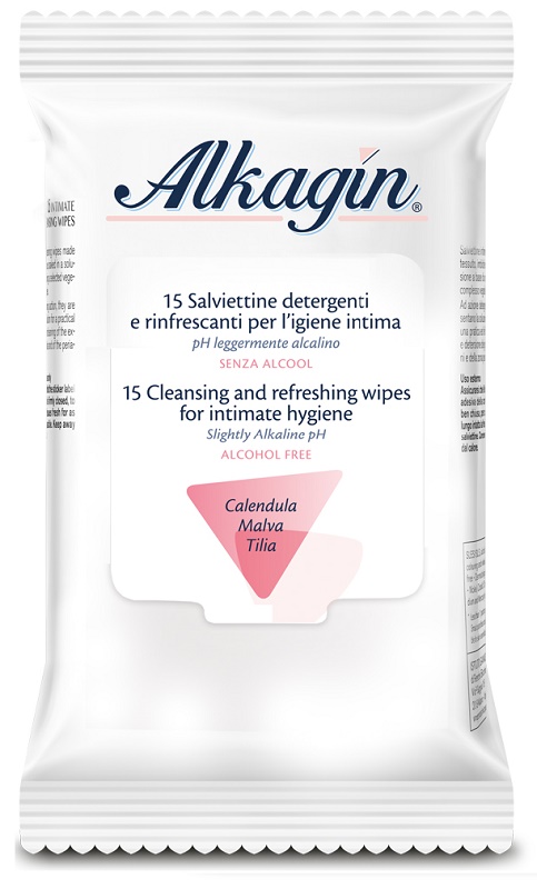 Alkagin Salviettine Detergenti Rinfrescanti 15 Pezzi