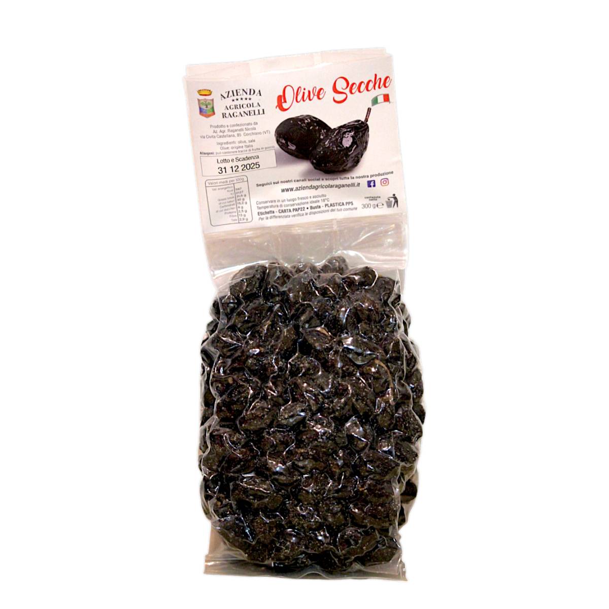 OLIVE SECCHE 300 g con il nocciolo