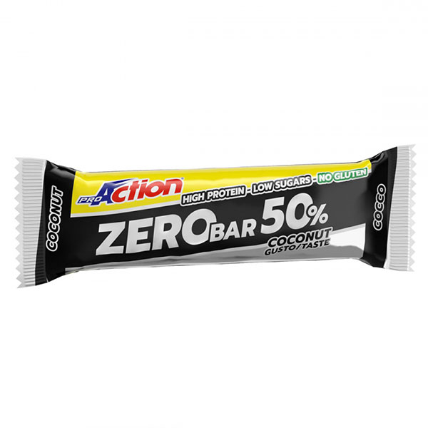 Proaction Zero Bar 50% Barretta Iperproteica al Cocco 60g