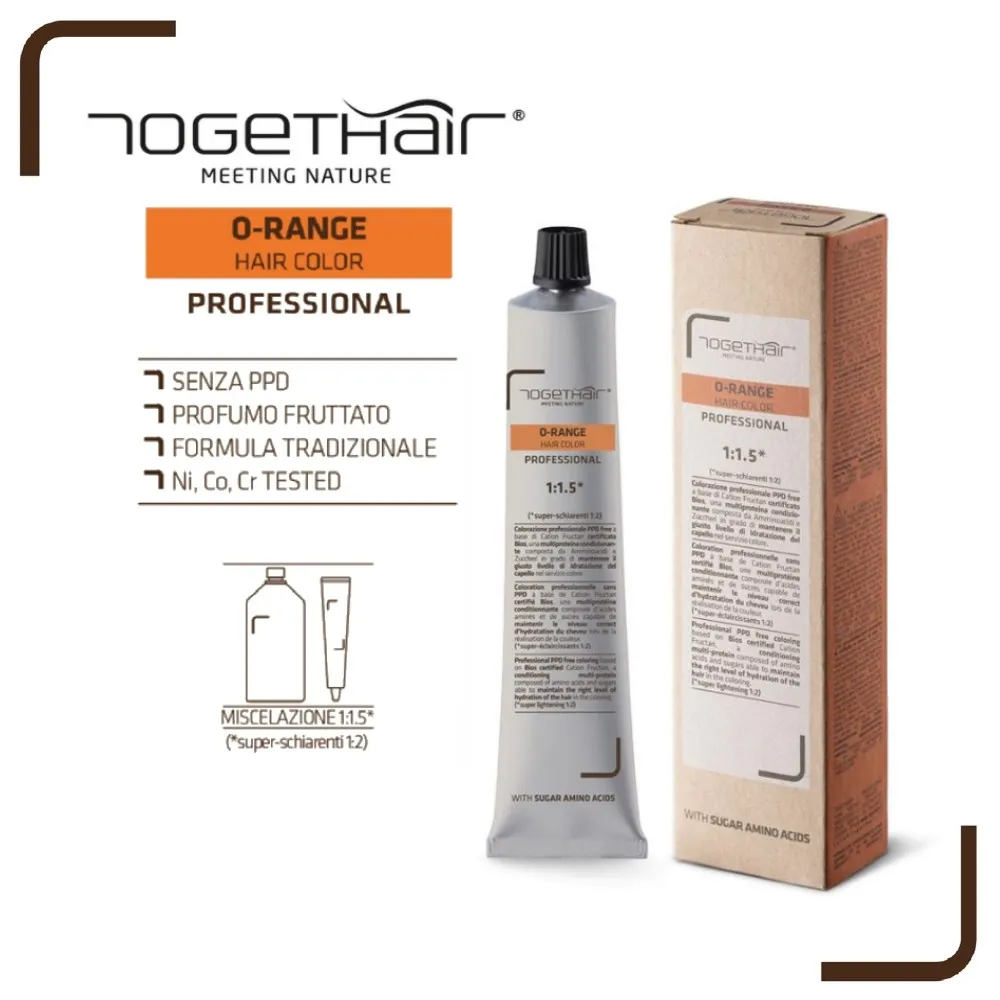 O-Range Hair Color – Colorazione Permanente in Crema – 5.5 Castano Chiaro Mogano 100 ml – Togethair - immagine 5
