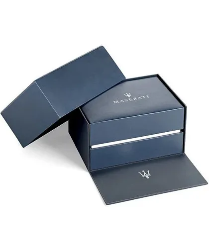 Orologio Uomo MASERATI Cronografo Cinturino Acciaio Nero Ghiera Gold R8873612016 - immagine 5