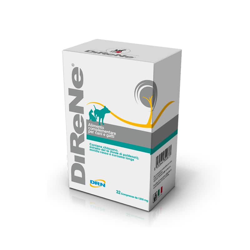 DIRENE (32 cpr) – Supporto nutrizionale in compresse per la funzionalità renale e urinaria nei cani e gatti