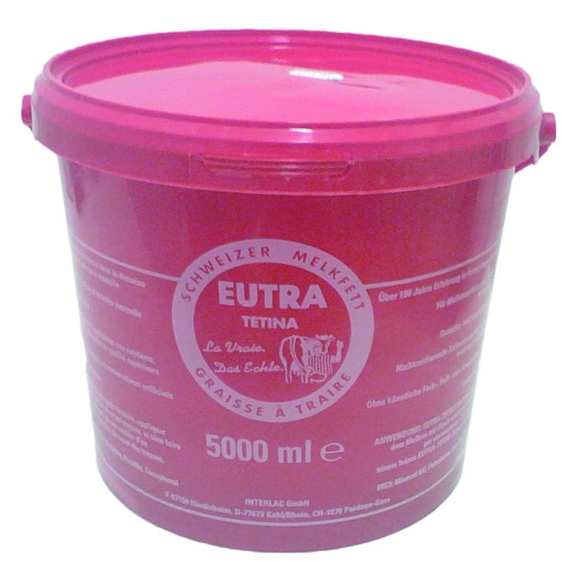 EUTRA TETINA (5 Kg) – Pomata essenziale per una mungitura agevole e mammelle sane