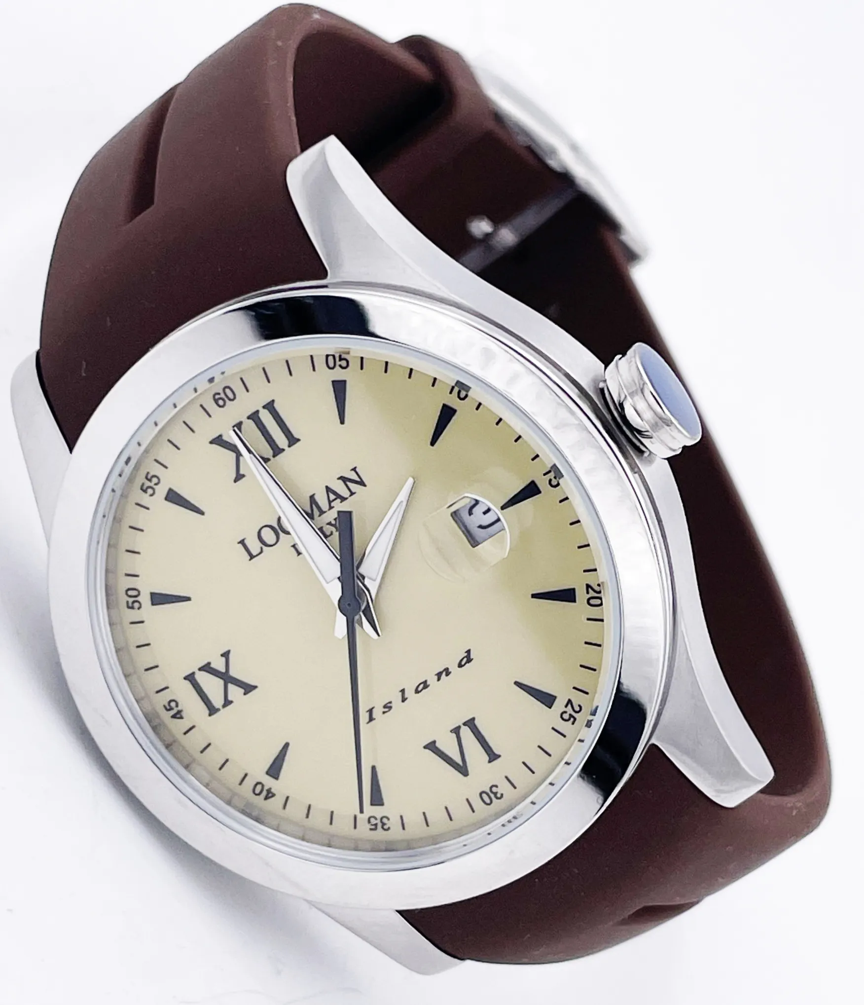 Orologio Uomo Locman ISLAND Titanio Acciaio e Gomma Solo Tempo Con Data 40mm - immagine 5