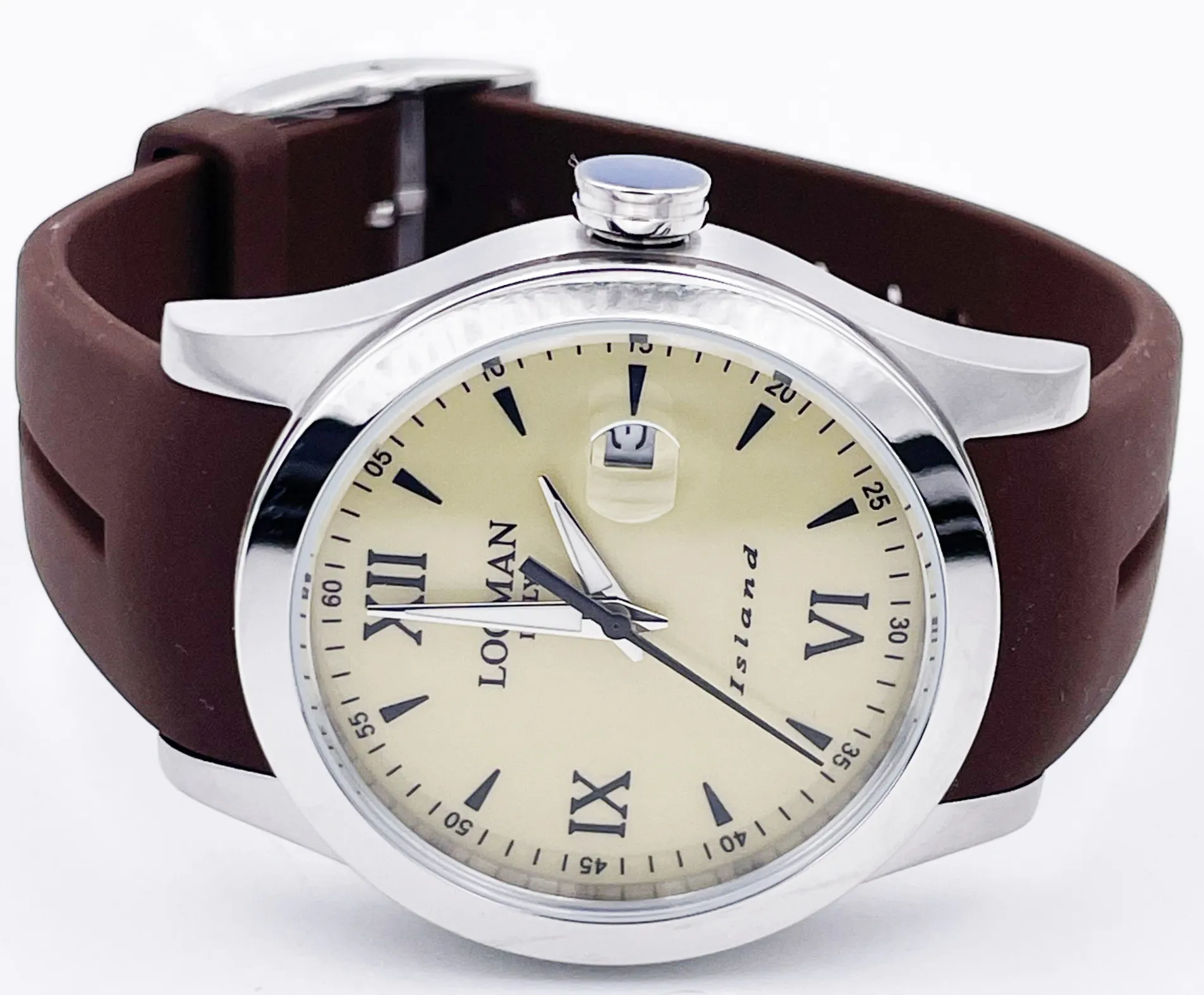 Orologio Uomo Locman ISLAND Titanio Acciaio e Gomma Solo Tempo Con Data 40mm - immagine 4