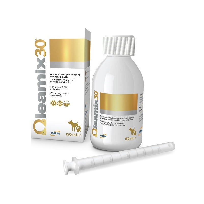 LEAMIX 30 (150 ml) – Alimento complementare per la salute della pelle di cani e gatti