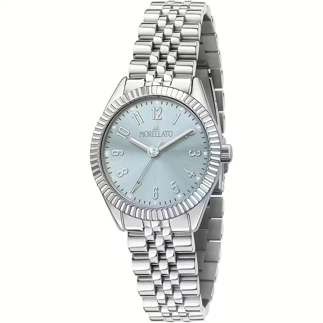 Orologio Donna Morellato Cinturino Jubilee Cassa Acciaio Quadrante Celeste