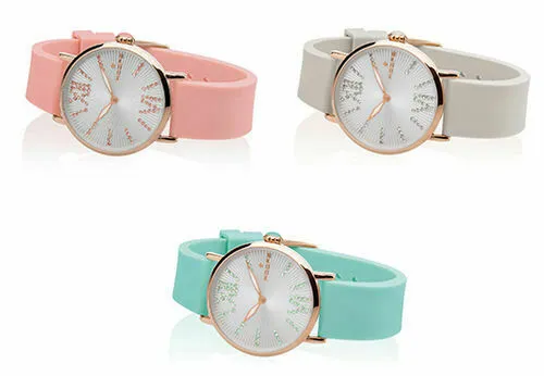 Orologio Donna Hoops FOLIE GOLD In Gomma e Acciaio PVD ROSE GOLD NEW Estate 2019