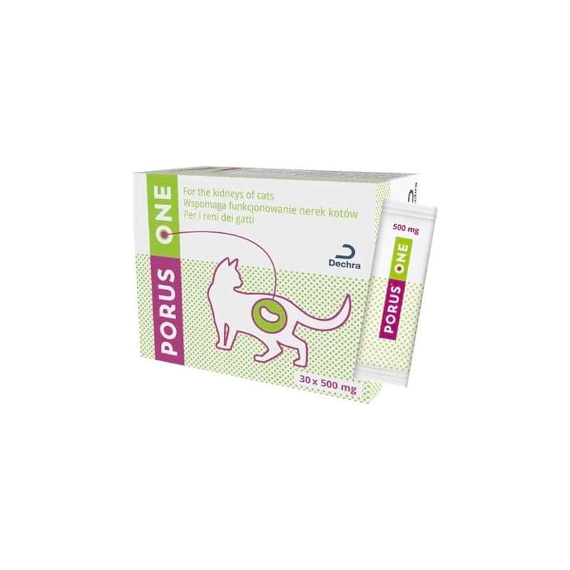 PORUS ONE (30 bustine) – Alimento complementare per il supporto alla funzionalità renale nei gatti