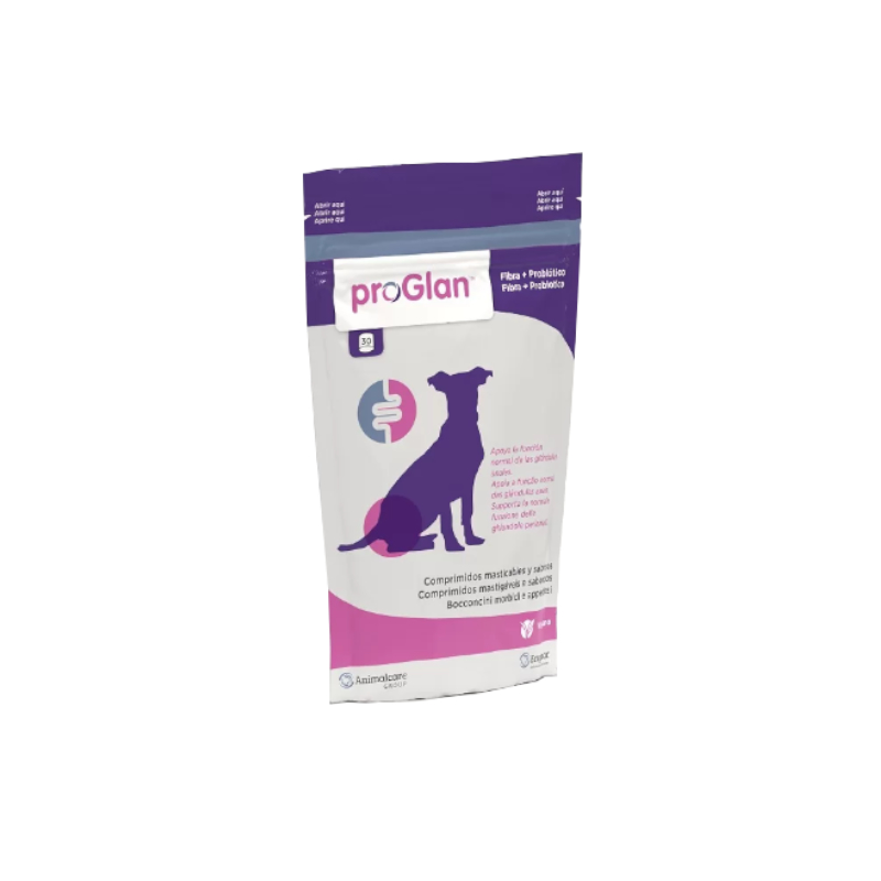 PROGLAN (30 bocconcini) – Favorisce il naturale svuotamento meccanico delle ghiandole perianali nei cani