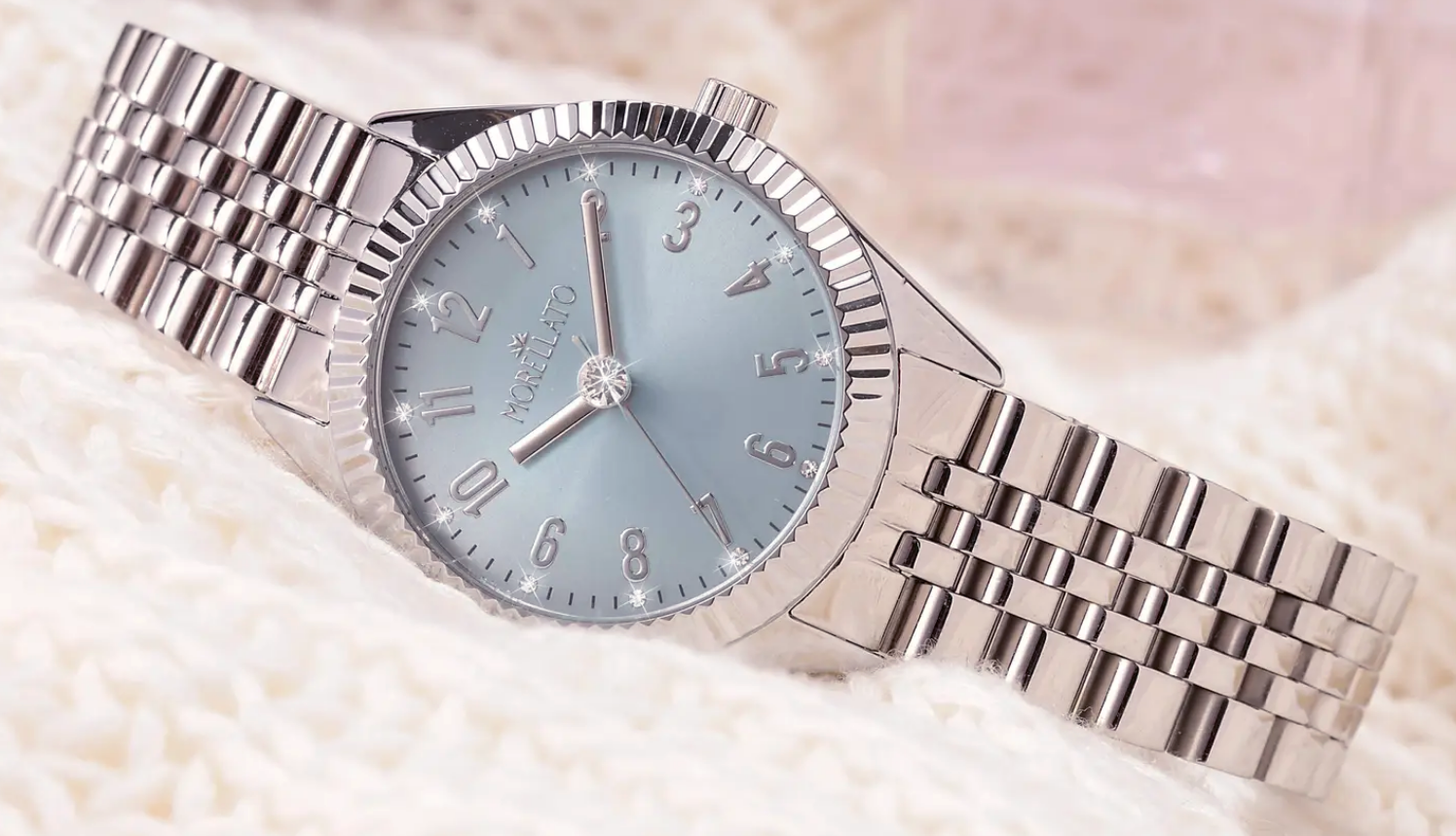 Orologio Donna Morellato Cinturino Jubilee Cassa Acciaio Quadrante Celeste - immagine 4